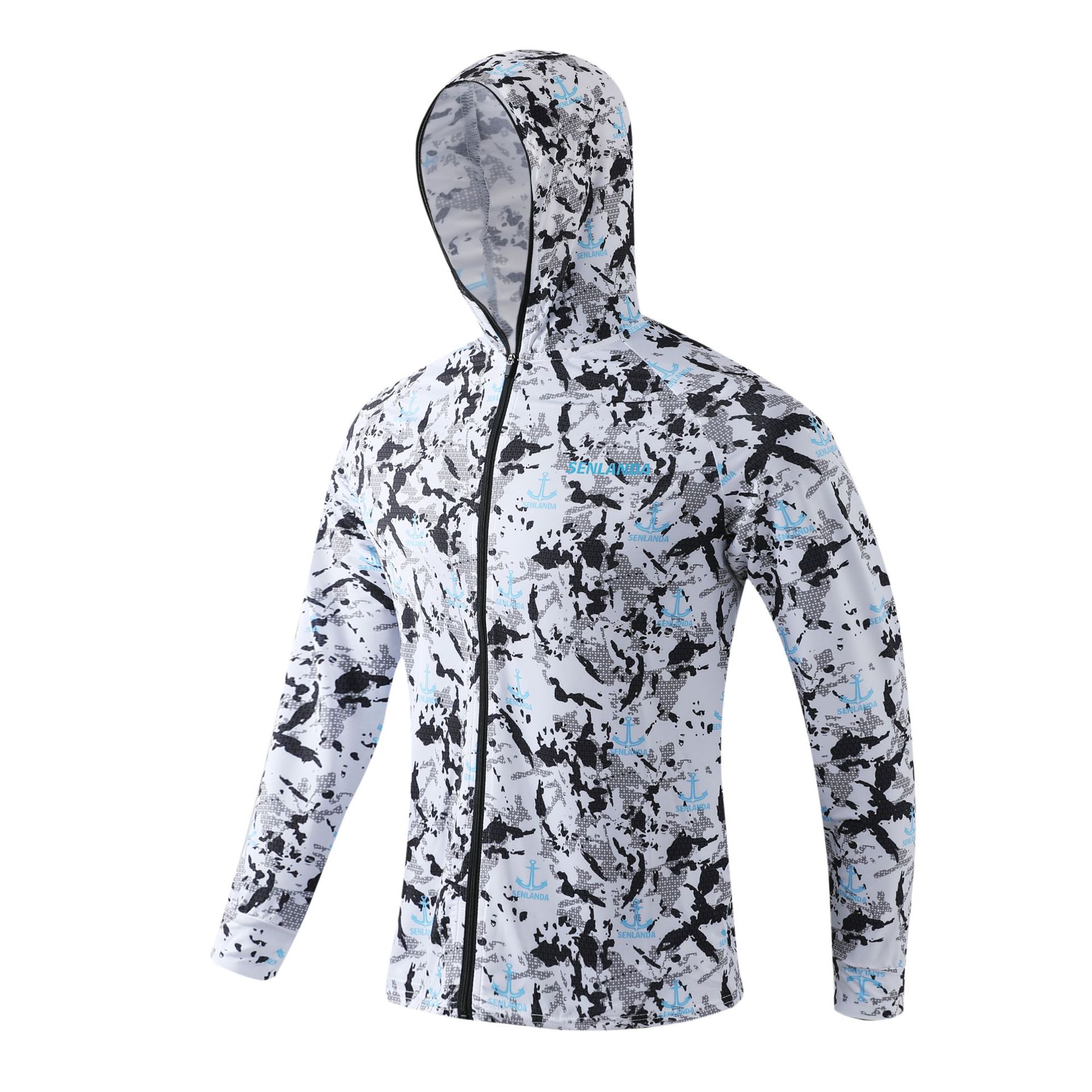 New summer sunscreen clothing breathable ice silk sunscreen clothing for men and women with outdoor fishing clothing printable logo