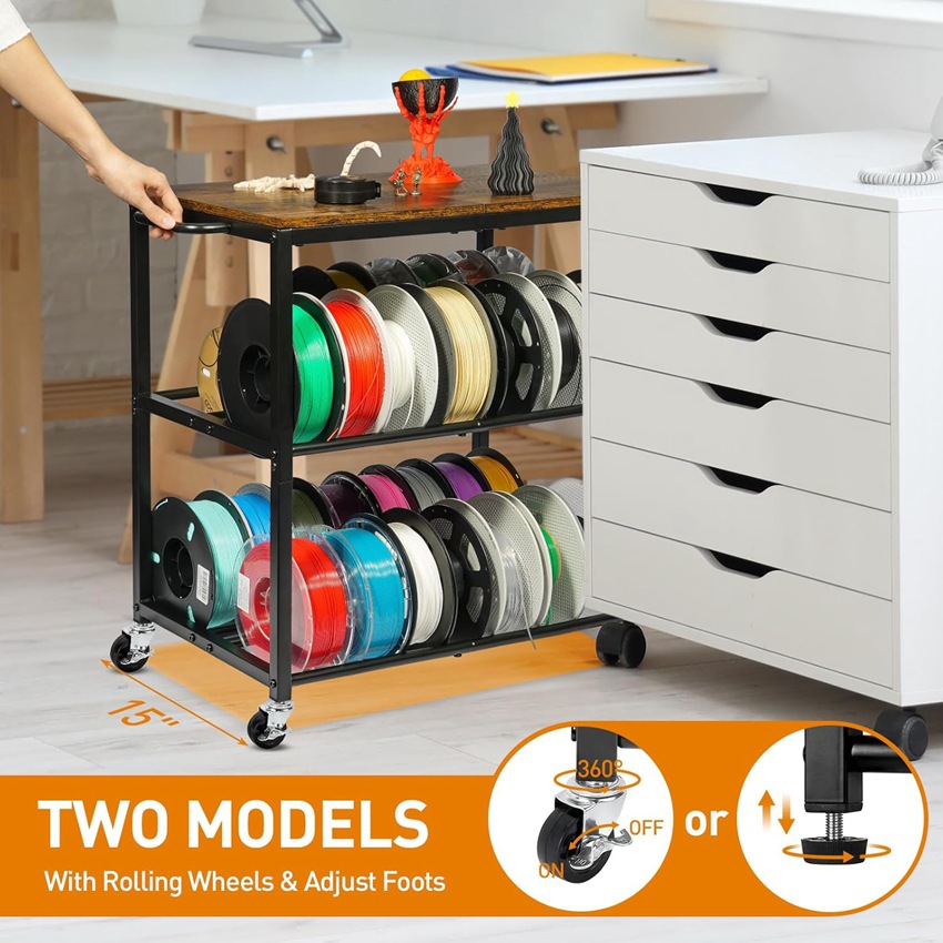 Подставка для принтера с хранением филамента, стойка для 3D-принтера, прочная конструкция