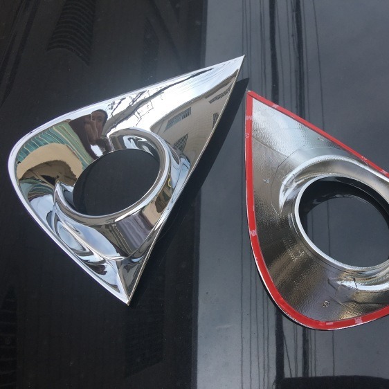 Suitable for 16-17 Modified and Dazzling Fog Light Frame to Enjoy Electroplated Chrome Bright Cover Frame Ring Decoration Modification