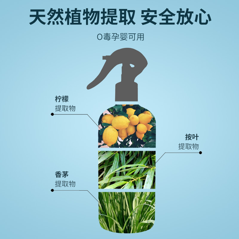 Japan Mite Removal Spray Household Bed Bacteriostatic Mite Insecticide Spray Clothes Quilt Wash-Free Mite Removal Spot