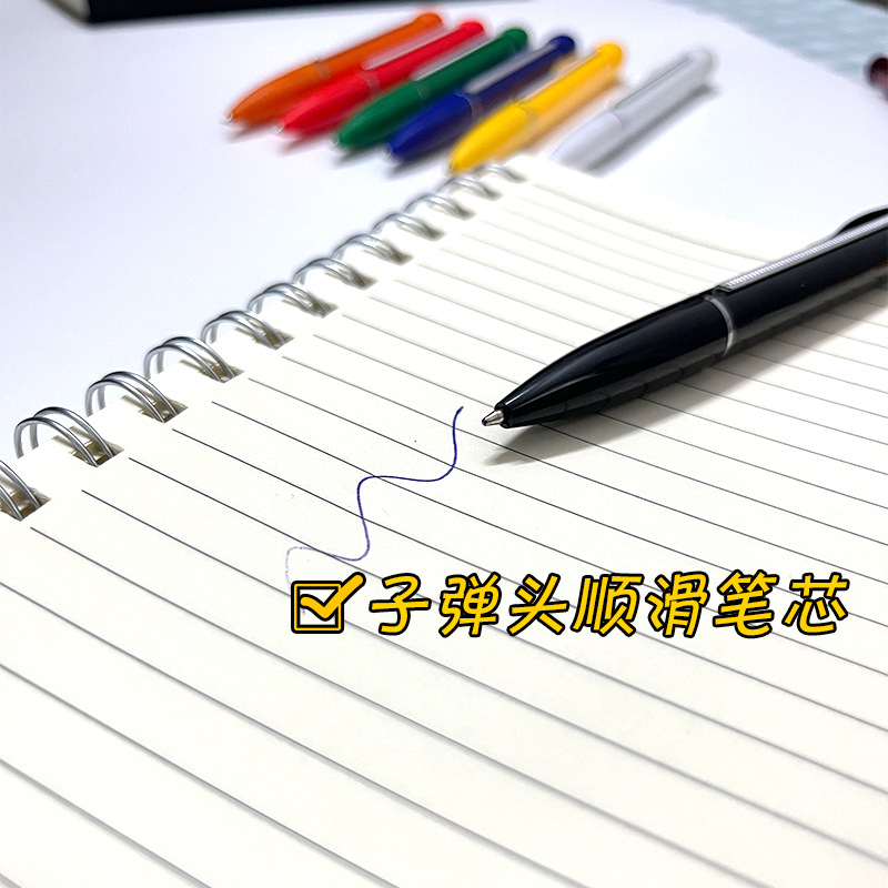 Manufacturer Dropshipping Retractable Advertising Paper Pen Multi-Color Ballpoint Paper Pen Automatic Stretch Roll Paper Pen Ballpoint Pen Promotion