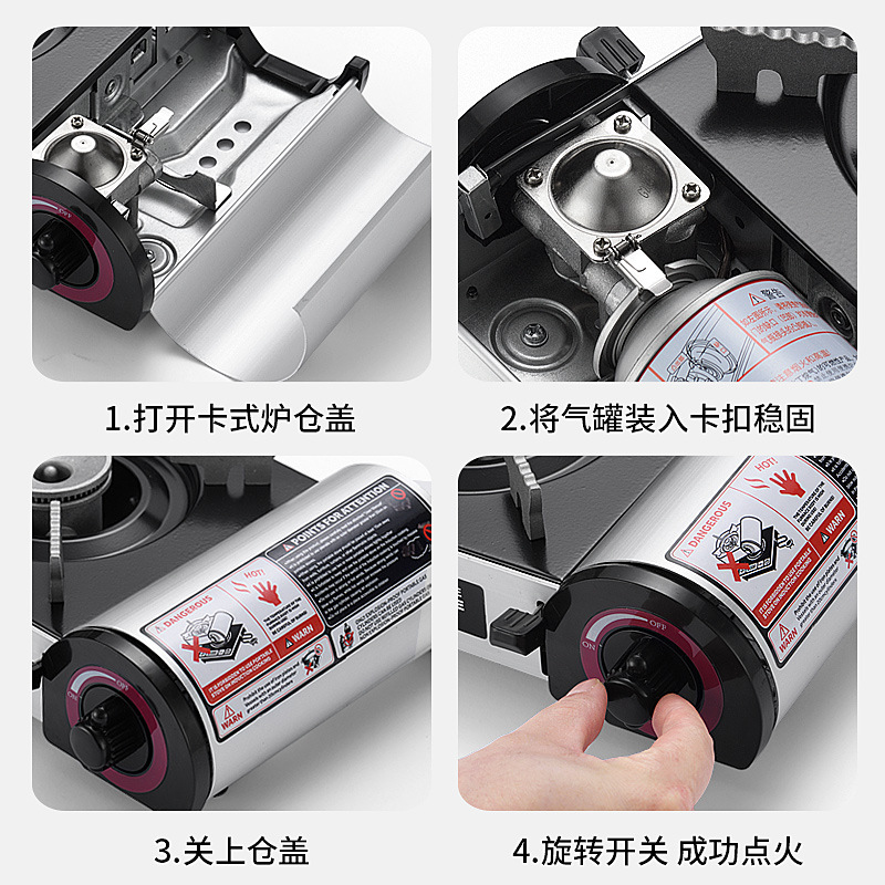 Customized Picnic Mini Cassette Stove Household Gas Gas Cass Stove Outdoor Car Portable Gas Stove