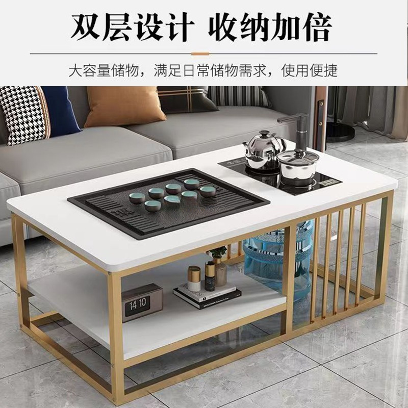 Coffee Table, Living Room, Home, Simple Office Tea Table, Small Apartment, Simple Tea Making Set, Integrated Kung Fu Tea Table