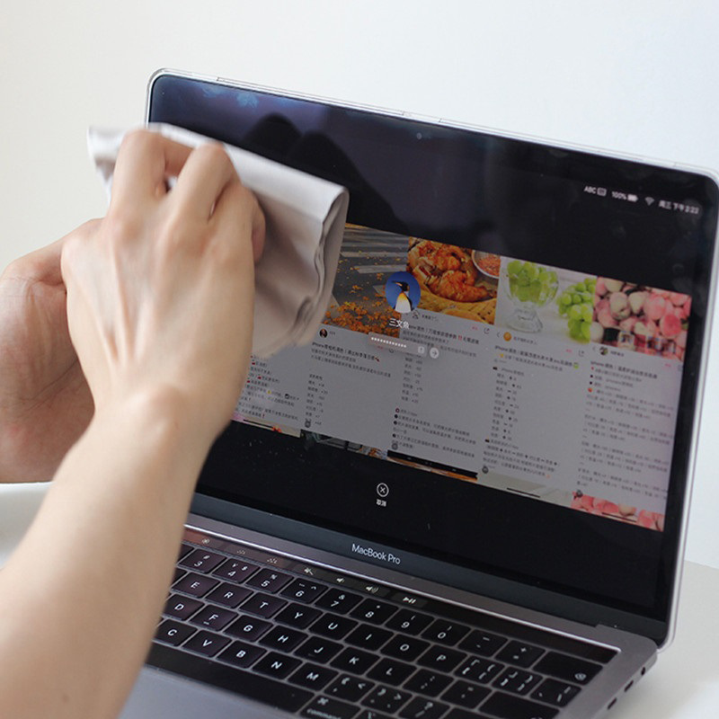 Suitable for Apple Laptop Keyboard Dust-Proof Cloth Cover Cloth Fiber Cleaning Cloth Screen Wiping Cloth Does Not Press the Screen and Leaves Marks