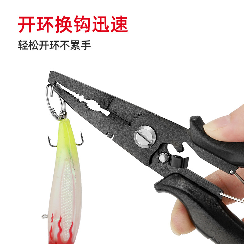 New in stock anti-rust push handle double opening fish controller fish clip large object does not run fish fishing tools wholesale