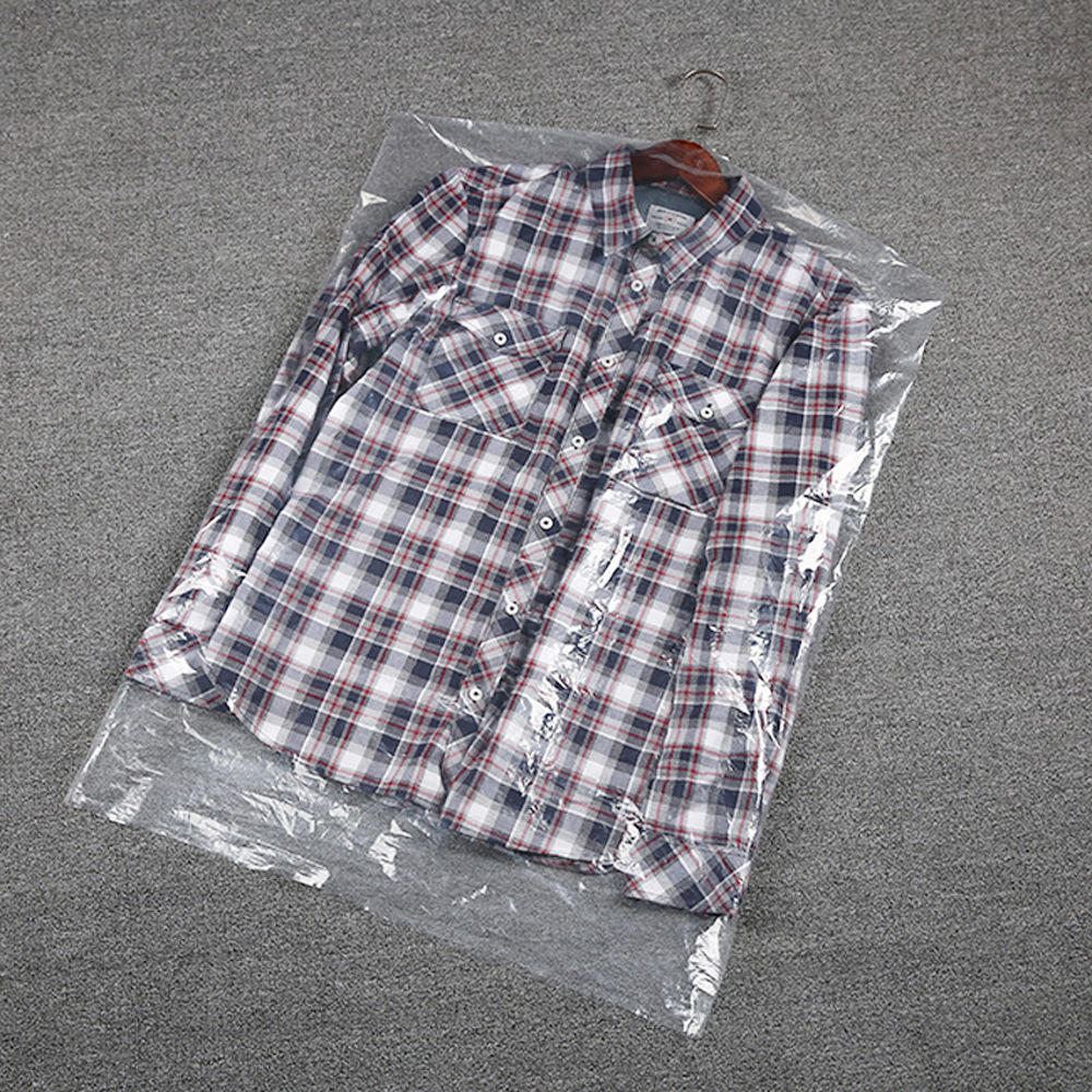 Transparent Dust Bag Suit Coat Dust Cover Clothes Dust Cover Plastic Hanging Bag Clothing Dry Cleaner Disposable