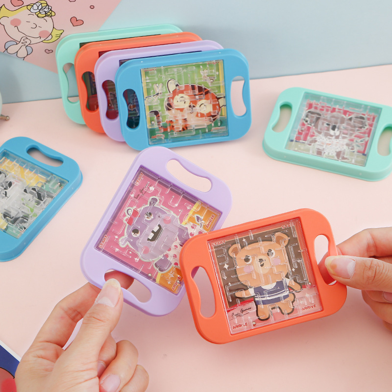 Ручной бусиновый лабиринт балансировочный шар мини игрушка обучающая игра для детей концентрация