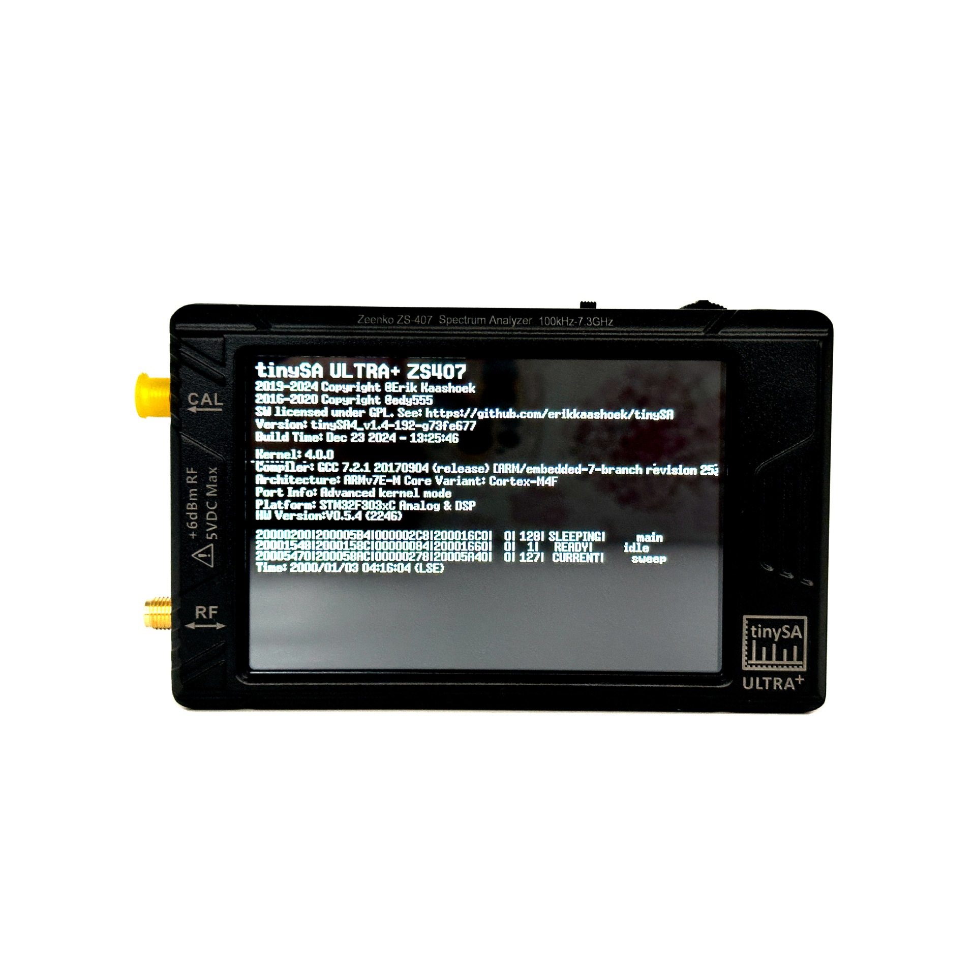 Новый портативный анализатор спектра TinySA ULTRA Plus 100k-7.3GHz для UAV