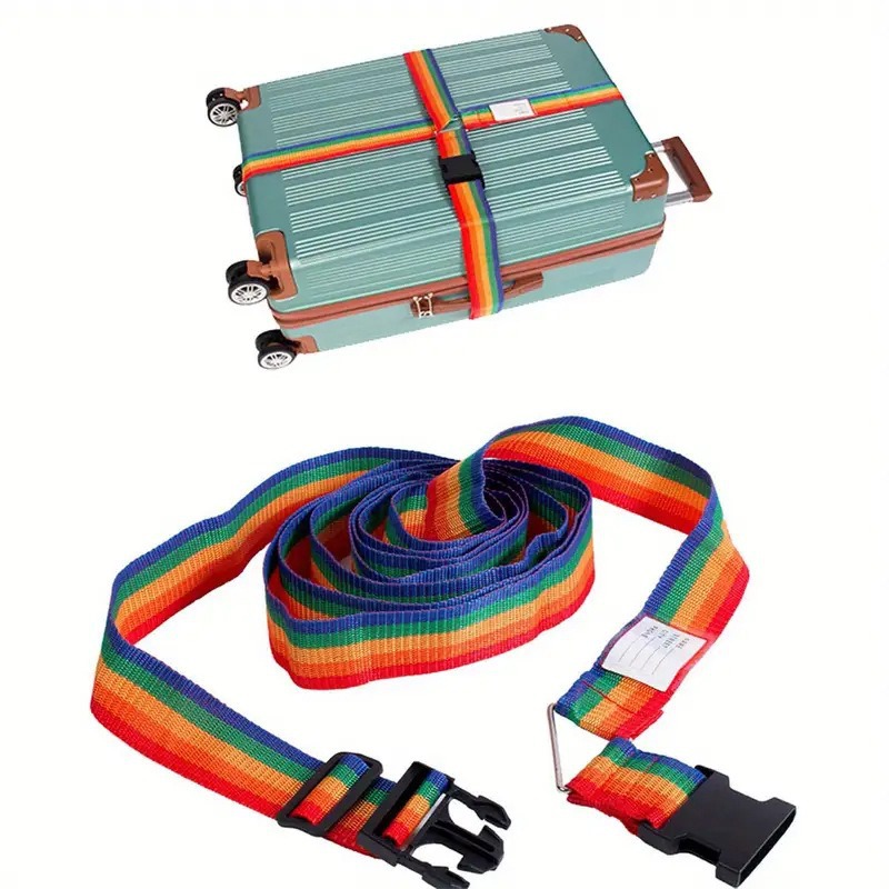 Cross-border Cross Luggage Bundling Strap Luggage Reinforcement Strap Adjustable Pull Rod Suitcase Buckle Strap