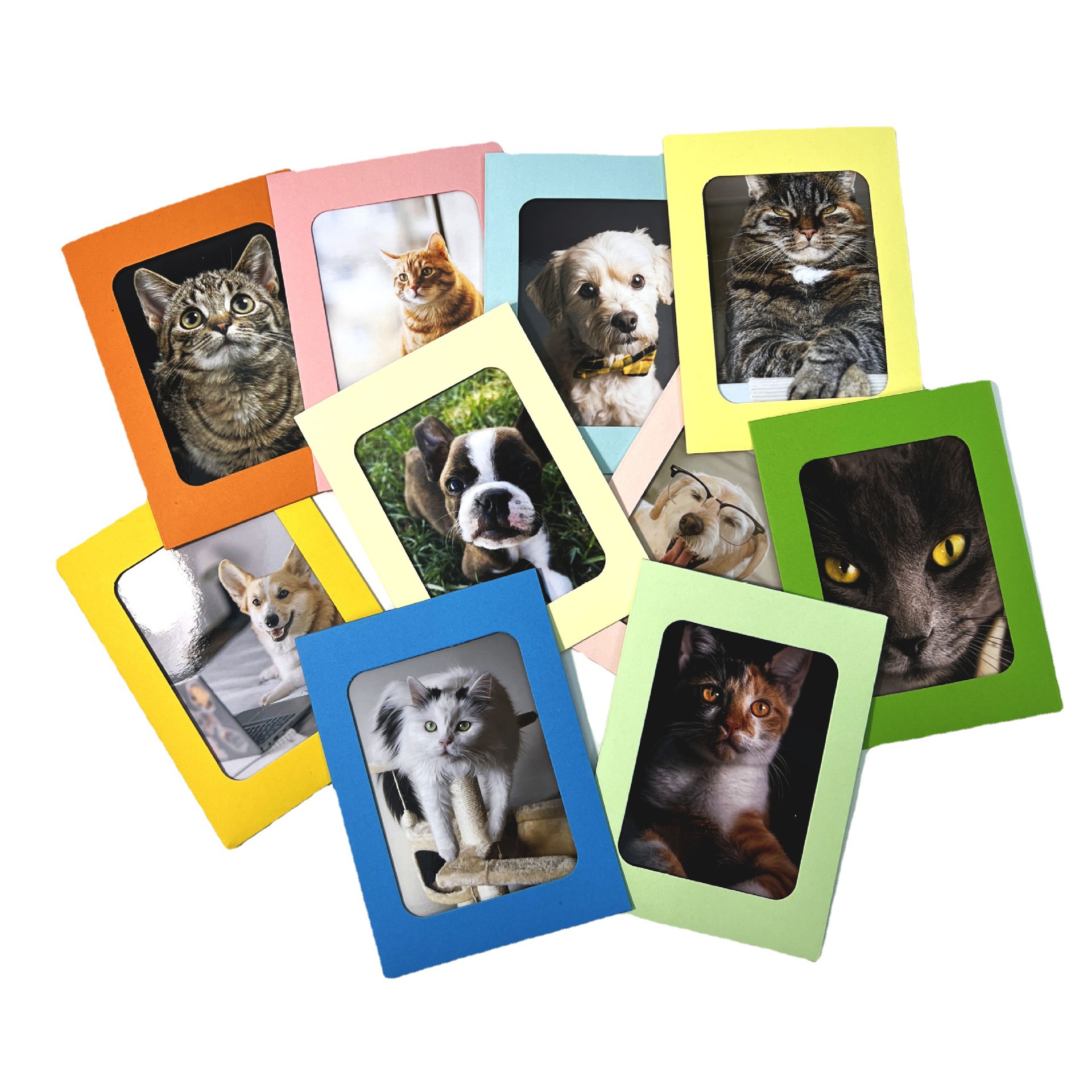 Manufacturer Creative Hanging Paper Photo Frame 3567inch Colorful 10 Sheets with Hemp Rope Clip Combination Photo Wall Wholesale