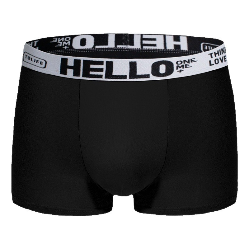 Source Factory Men's Underwear Wholesale Nude Comfortable Mesh Crotch Simple Breathable Skin-Friendly Vitality Solid Color Mid-Waist