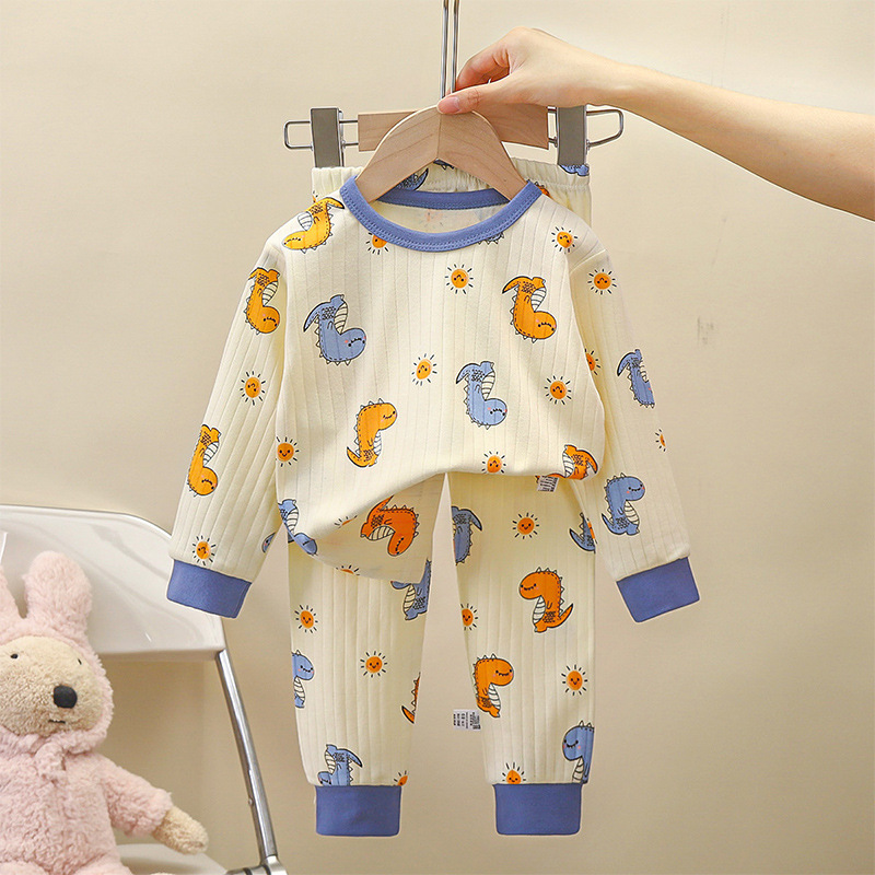 Children's Pure Cotton Underwear Set, New Autumn Style, Boys' Autumn Clothes and Pants, Baby Pajamas, Girls' Loungewear, Children's Clothing