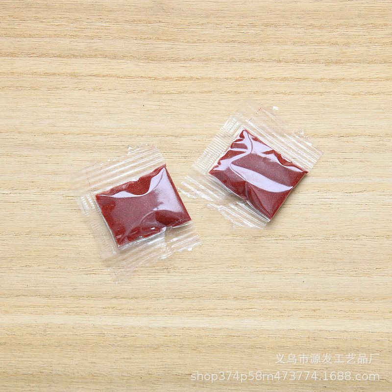 Imitation Cinnabar Powder, Purple Gold Sand Bagged Fine Powder, Cinnabar Pink Sand, Fire-Burnt Color-Changing Powder, Can Be Packed with Hollow Copper Gourd Accessories