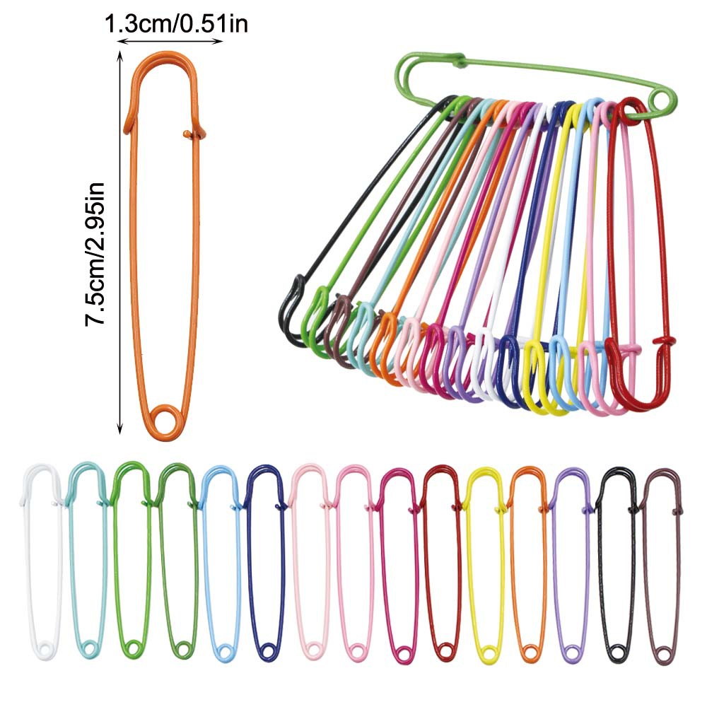 New Steel Wire Spray Paint 75mm Jewelry Pin Clothing Accessories Fixed Corsage Silk Scarf Bow Tie Fixed Pin Bulk