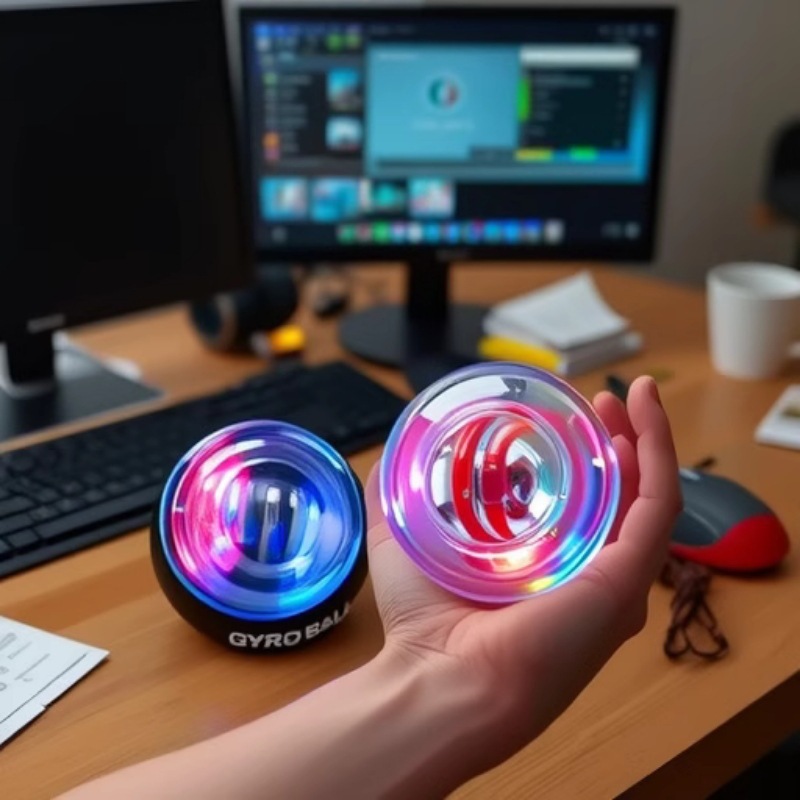 Wrist Ball Fitness Grip Ball Grip Strength Device Wrist Exerciser Wrist Centrifugal Ball Wrist Strength Exerciser Arm Strength Ball