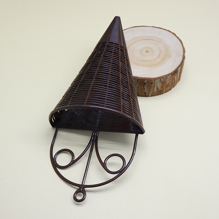 Artificial Flower Fortune Fruit Rattan Wall Hanging Flower Basket Plastic Fake Flower Indoor and Outdoor Wall Decoration Green Plant Living Room Decorative Flower