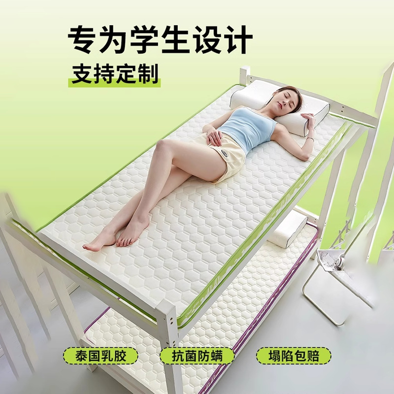 Back-To-School Season Student Dormitory Latex Mattress Cover Soft Cushion Bedroom Single Floor Sleeping Mat Mattress Rental Special