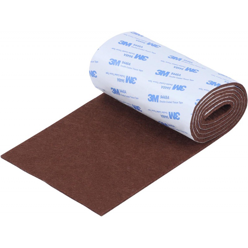 Коврик из войлока для мебели, нескользящий, самоклеящийся, резаемая войлочная лента, коричневая, тяжелая, для защиты