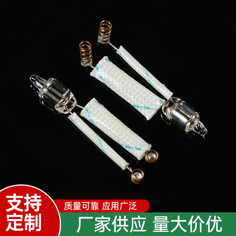 [Factory Supply] 5 * 13mm 6*12mm Red Neon Lamp Assembly Soldering with Spring Terminal Wax Tube