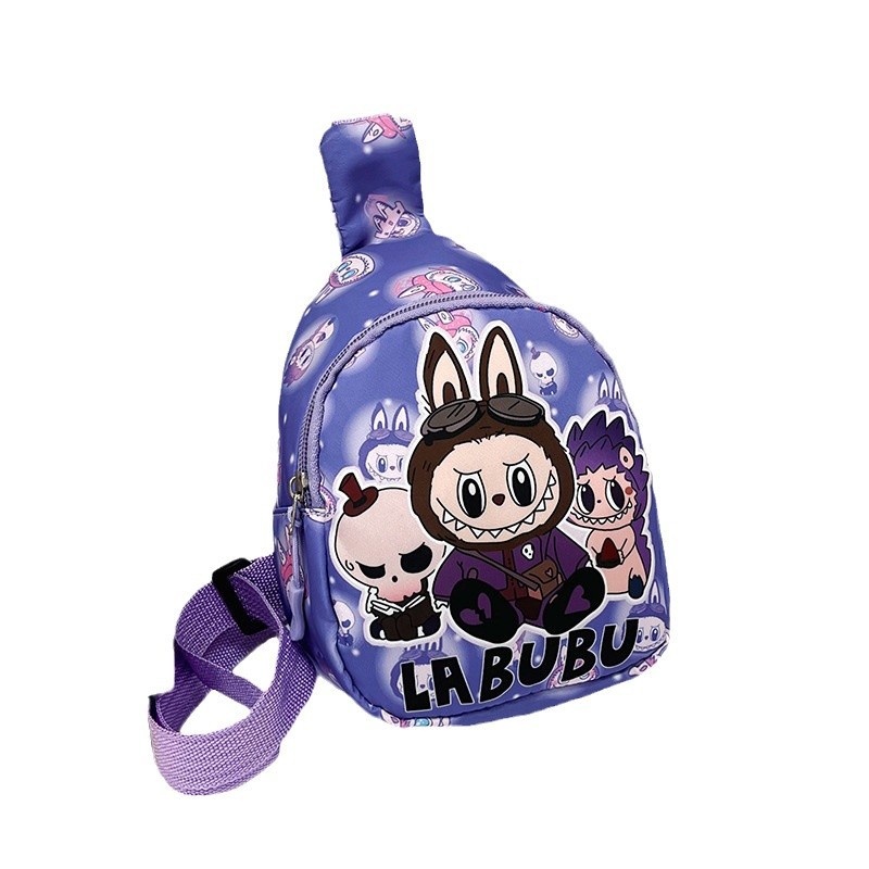 Cartoon Chest Bag Fashion Cute Children's Bag Boys and Girls Leisure Coin Purse Shoulder Crossbody Bag Children's Backpack