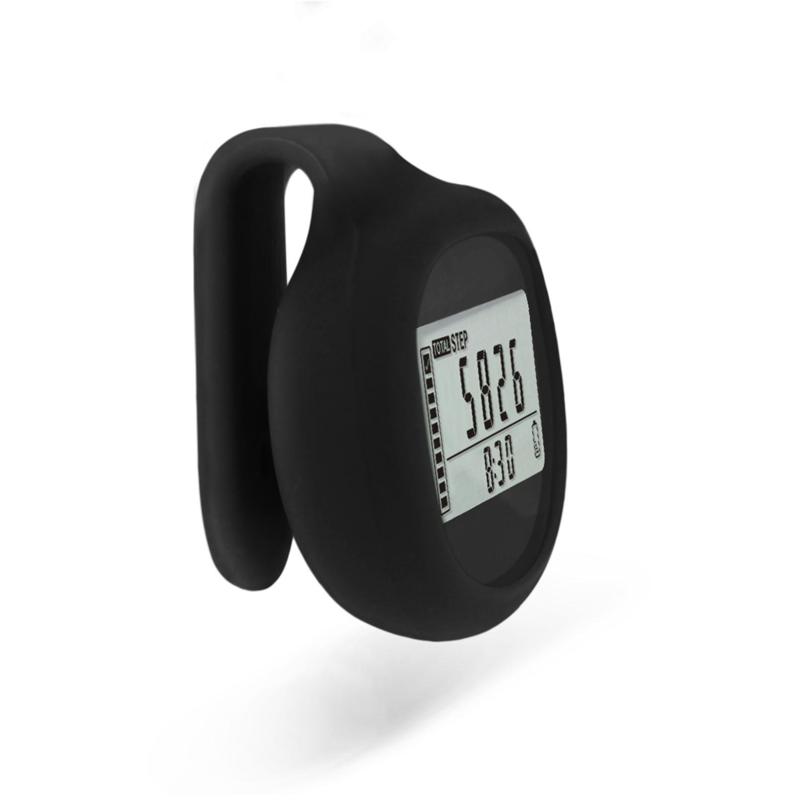 3D Sensing Memory Pedometer 360 Degree Sensor Silicone Waist Clip Running Walking Manufacturer Private Model Pedometer