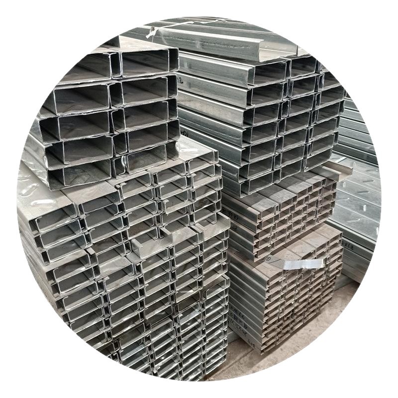 Shandong Manufacturer Specializes in the Production of Steel Structure Construction Photovoltaic Punching Cold Bending Profile C-Shaped Steel Galvanized C-Shaped Steel Sandalwood Strips