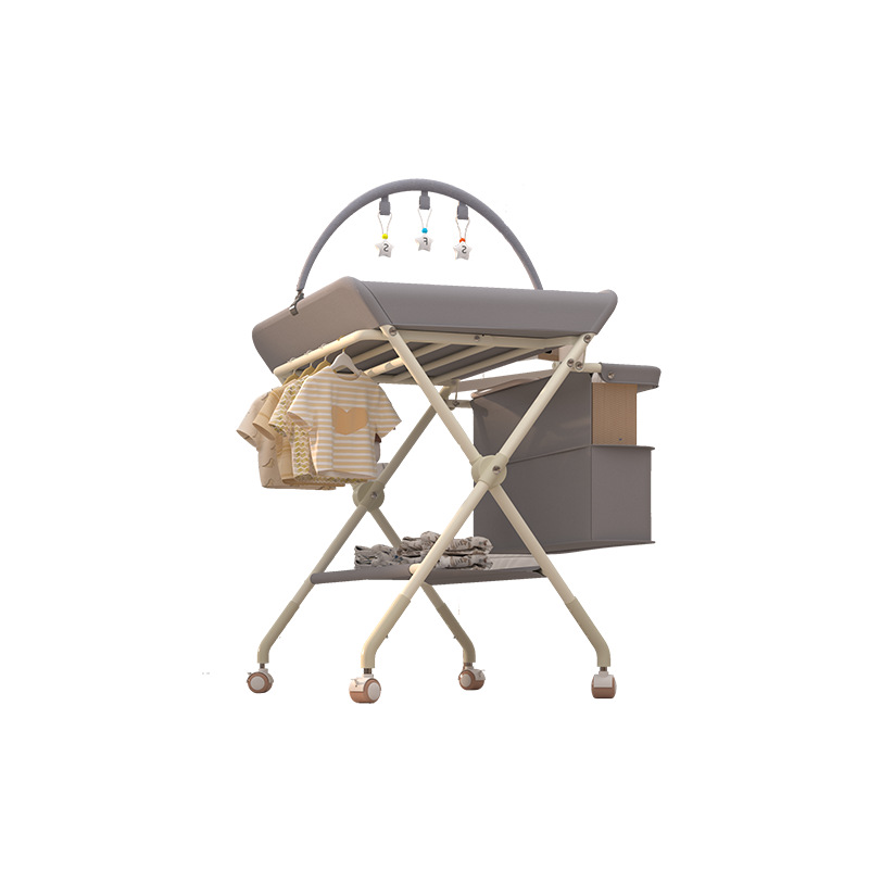 Diaper table baby nursing table baby diaper changing table newborn bath massage touch table foldable multifunctional