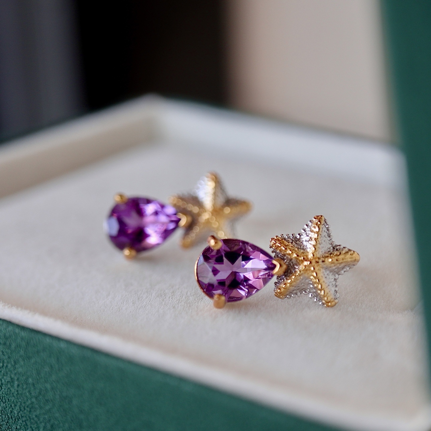 Natural Uruguayan Amethyst Earrings and Rings, Italian Craftsmanship, S925 Sterling Silver, Popular Crystal Jewelry Supply