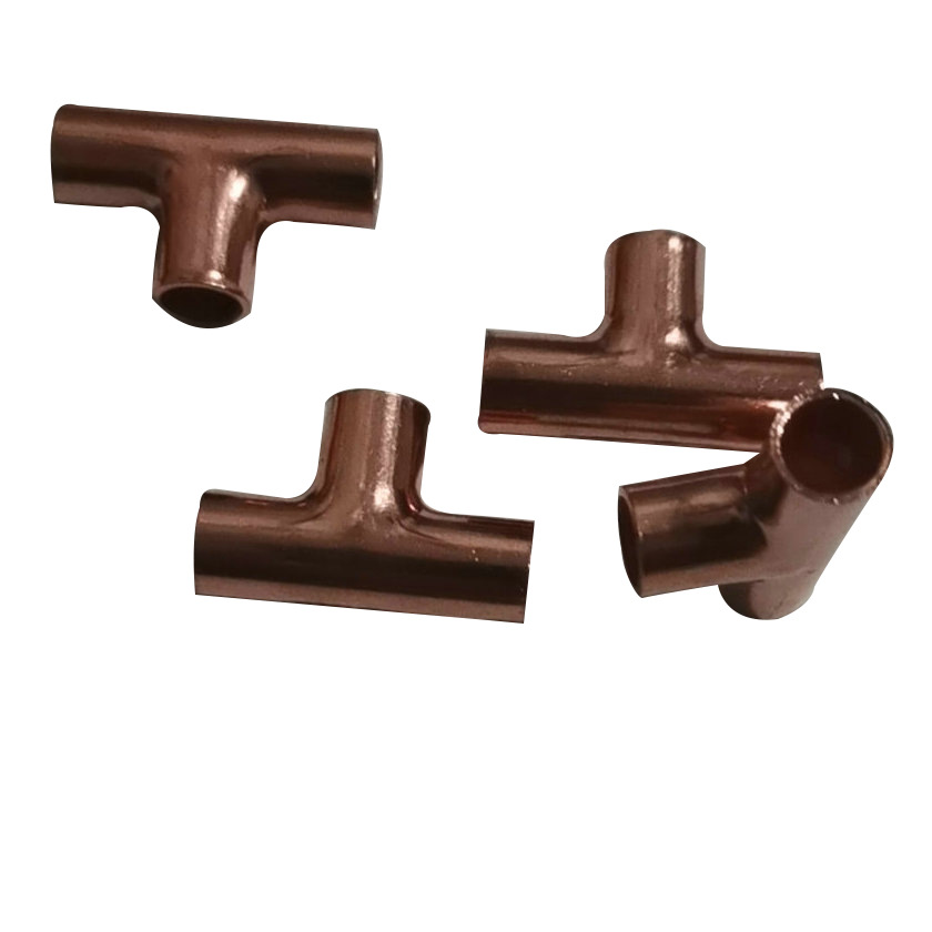 Copper pipe fittings 6-6.35 tee straight tee straight tee straight tee Air Conditioning Refrigeration Equipment accessories tee joint
