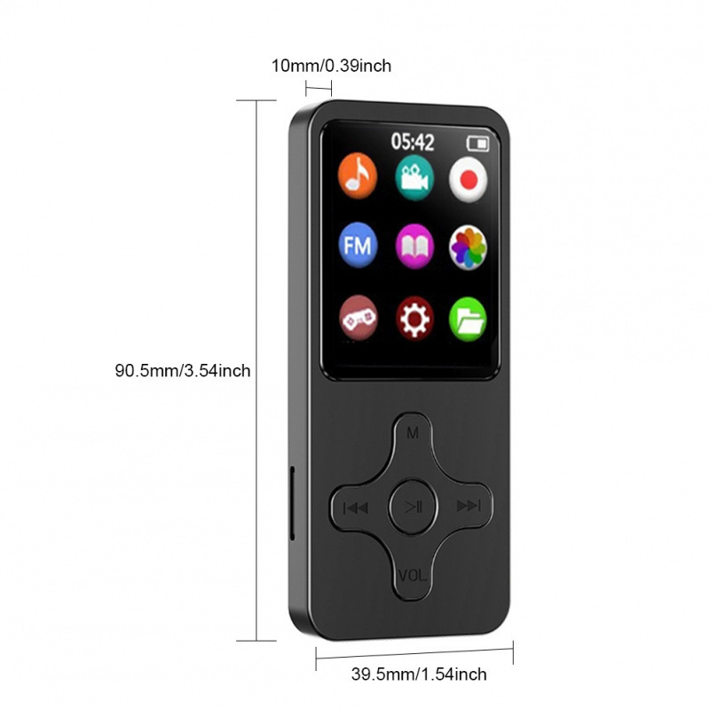 Mp3 Player Bluetooth-Compatible5.0 Portable Hifi Music