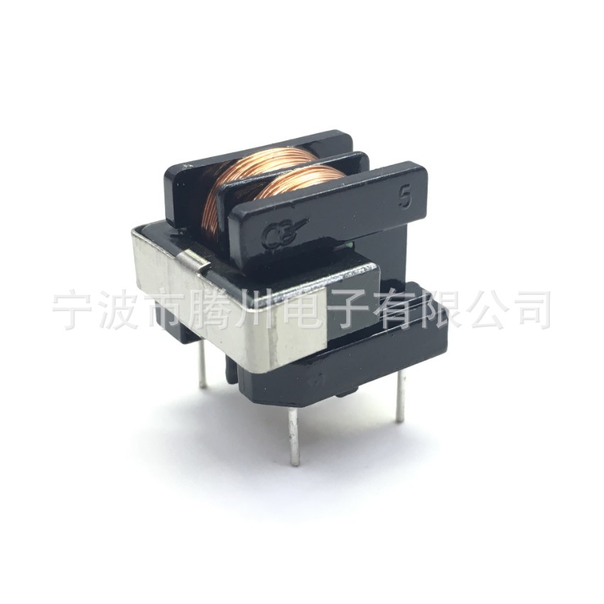 Tengchuan Common Mode Inductance UU10.5 Horizontal Foot Distance 10*13 High Frequency Transformer Filter Inductance UL Certification
