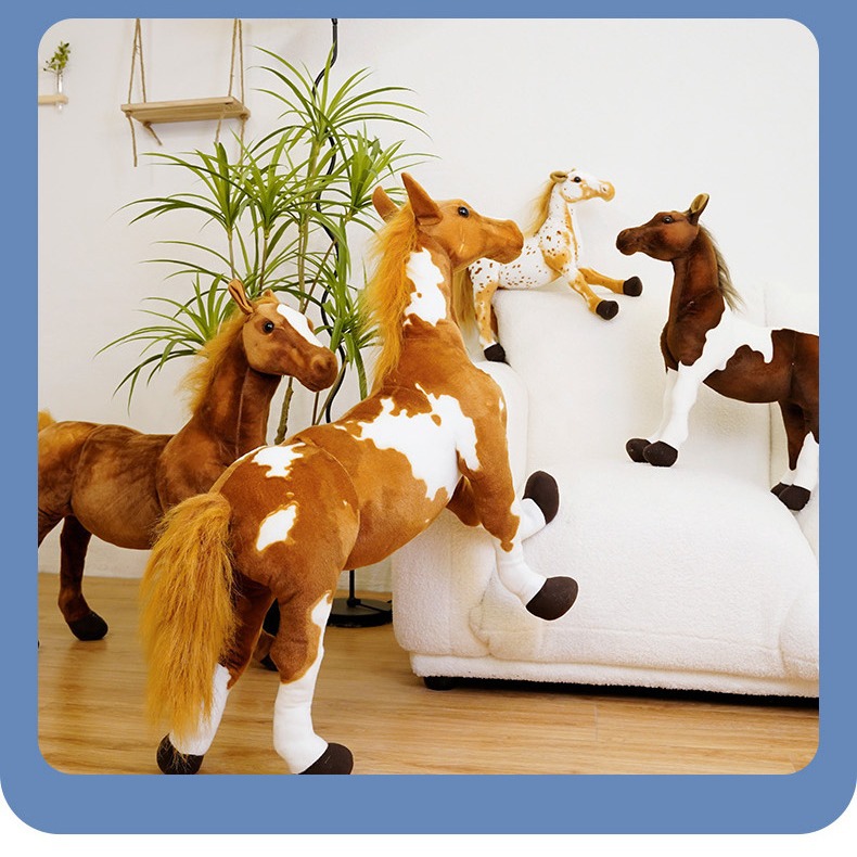 Плюшевая игрушка-лошадь, оптовая продажа, декор для фотосессий