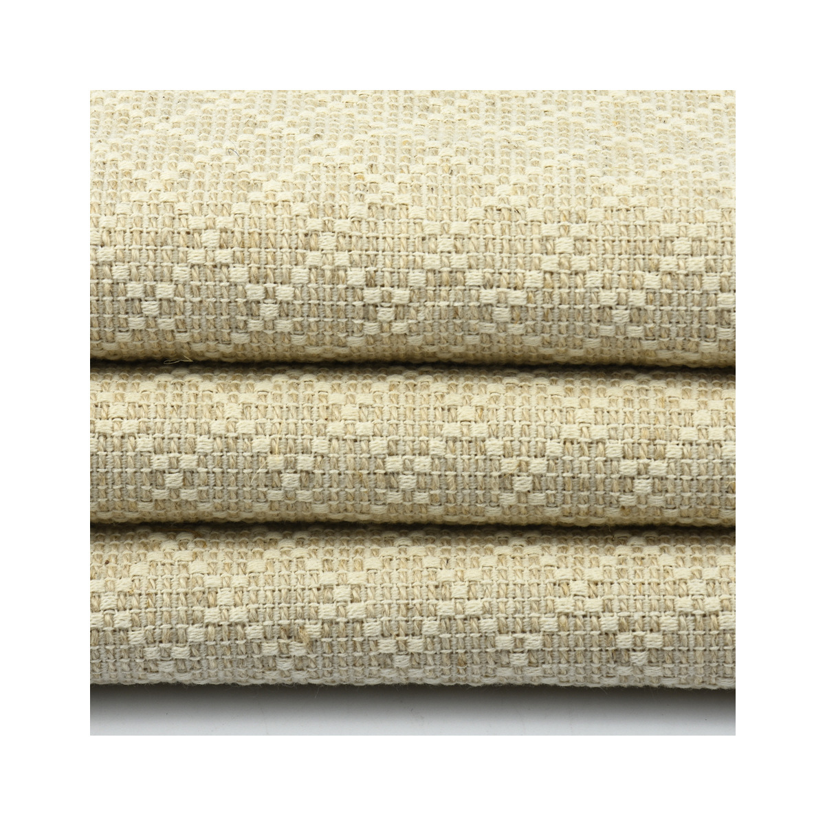 Diamond-Shaped Linen Jacquard Fabric, Linen Background Cloth, Linen Fabric for Curtains, Linen Fabric for Sofa