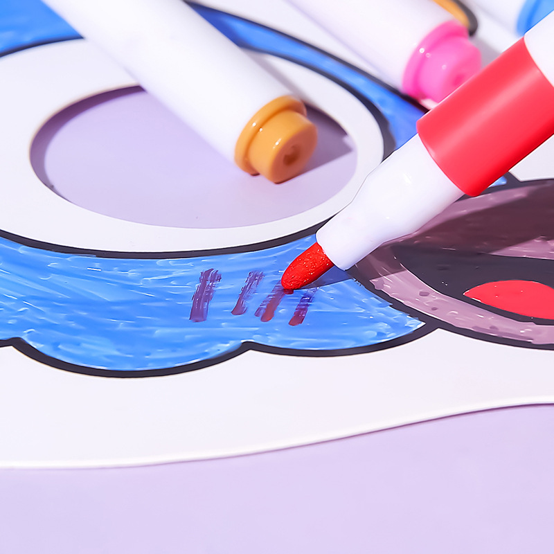 Cross-border explosions PVC acrylic marker pen impermeable paper can be washed 12/24/36/48/60/80 watercolor pen