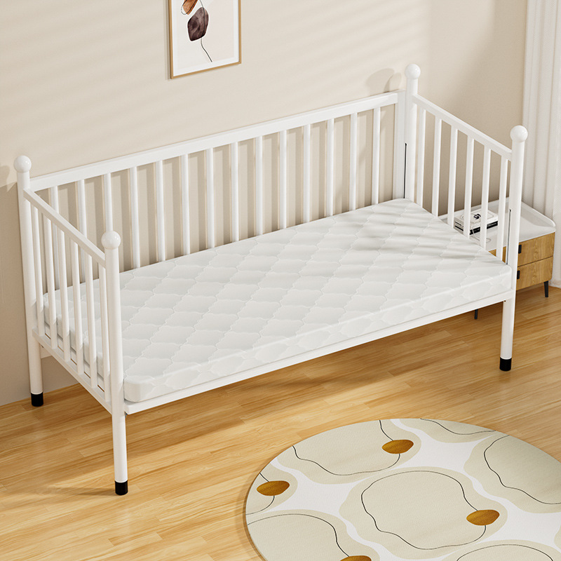 Iron Children's Splicing Bed Crib Side Widened Side Double Bed Height Adjustable Guardrail Adjustable Splicing Bed