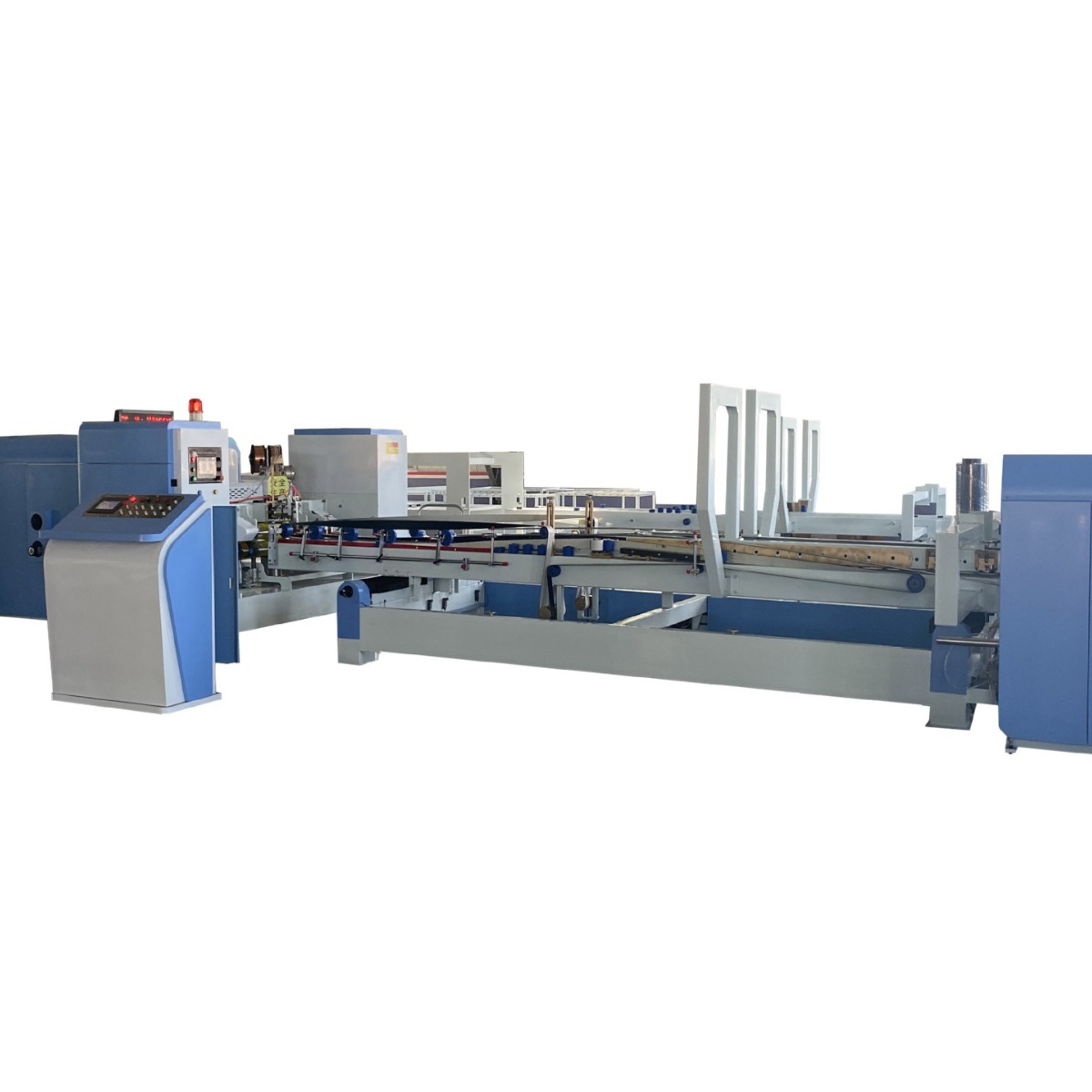 Adhesive Nail All-In-One Machine, Fully Automatic Corrugated Cardboard Ink Printing, Sticky Box Nailing Equipment, Carton Factory Machinery Equipment