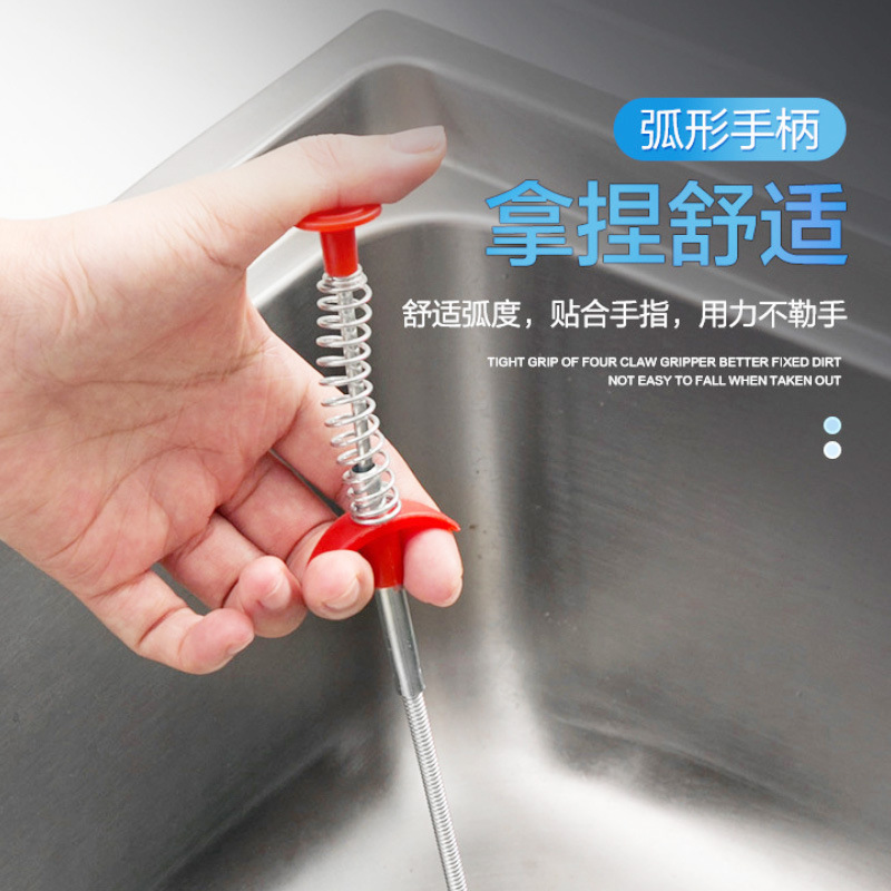 Pipe dredger multi-purpose flexible hand-pinching four-claw dredger water pipe sewer artifact wholesale