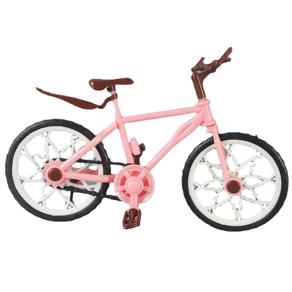 Girly Heart Artificial Bicycle Model Ornaments Mini bjd Doll Bicycle Play House Toys Photo Props