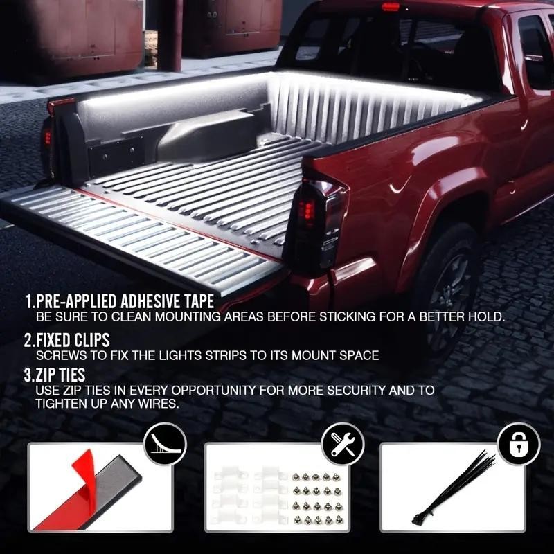 Original cross-border 180LED carriage light bar lathe light bar is white light highlight 12V one drag two atmosphere light