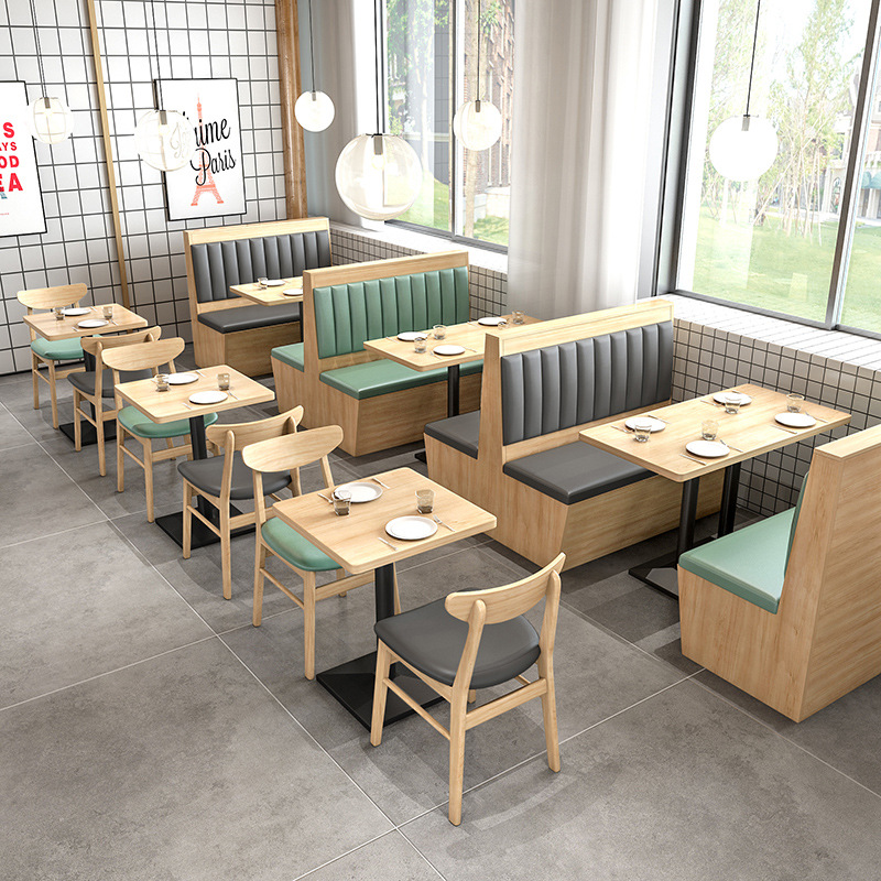 Простой ресторан Комбинация стола и стульев для кафе и фастфуда