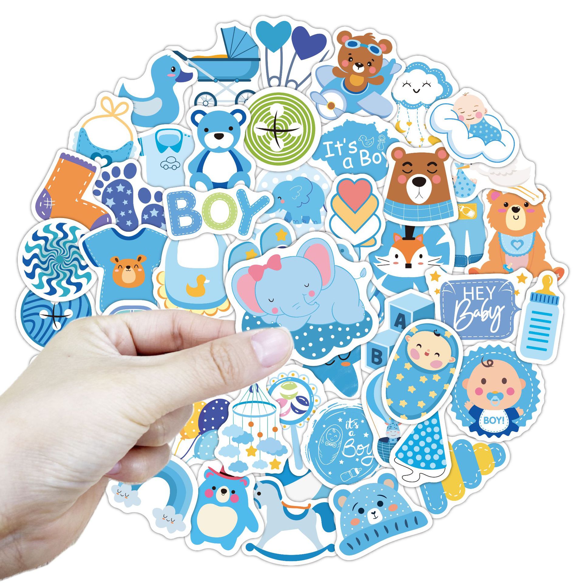 Various Stickers Customized Cross-Border Vinyl Waterproof Transparent Pvc Sealing Stickers Logo Self-Adhesive Labels Customized