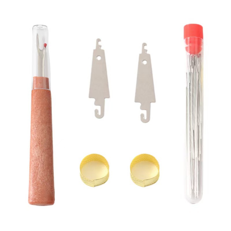 Ready Stock 36-Piece Set of Seam Ripper Steel Needle Big Eye Needle Seam Ripper Thimble Needle Threader Set Sewing Tool Set