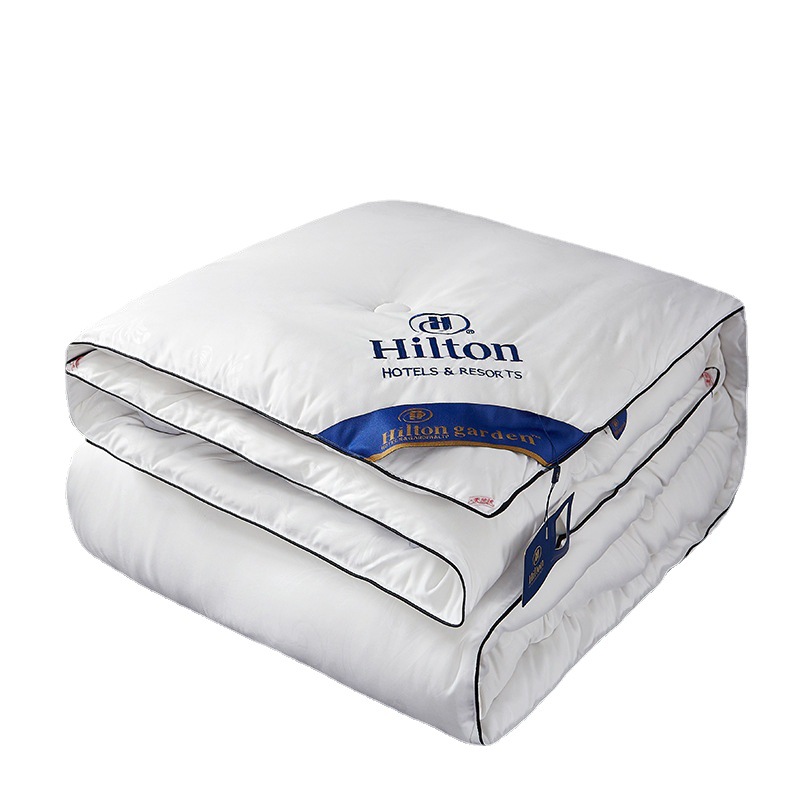 Factory Direct Sales Silk Quilt Spring and Autumn Quilt Thickened Winter Quilt Supermarket Wholesale Gift Quilt Hotel Bed and Breakfast Quilt Core