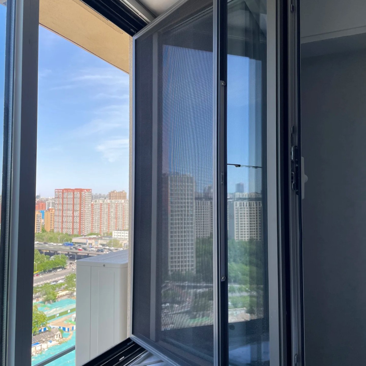 High-Definition, High-Transparency, Densely Woven, Highly Elastic Mosquito Net Door Screen for Home Use, Self-Installation Stainless Steel