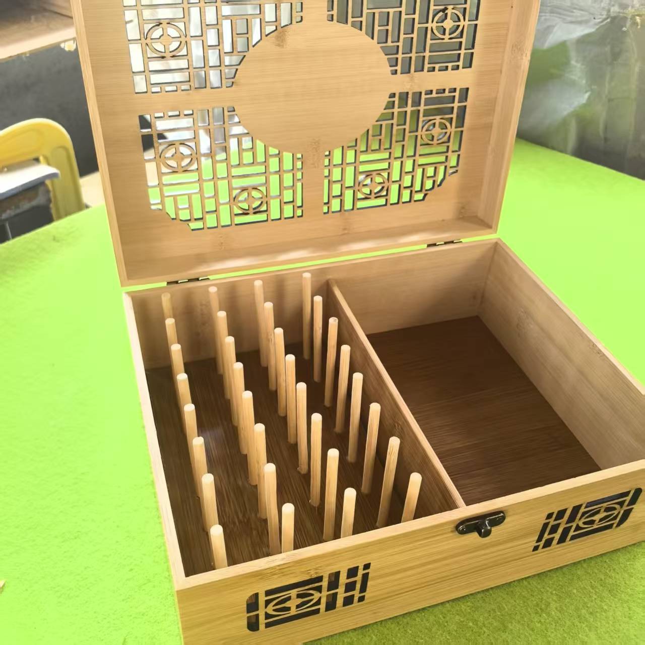 Anji Bamboo Box, Bamboo Jar, Cupping Jar, Boiled Thumb Jar, Royal Bamboo Jar, Green Set Box, Purple Bamboo Micro-Displacement Packaging Box