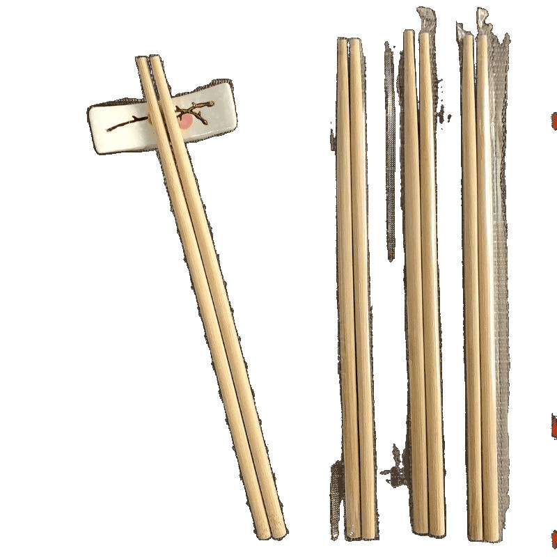 Disposable Chopsticks Wholesale for Home Use, Extended Length for Restaurants, Hot Pot Restaurants, Commercial Use, Individually Packaged Blue and White Bamboo Chopsticks for Export