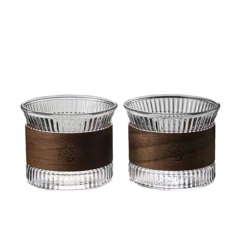 Wholesale Glass Heat Resistant Small Tea Cup Thickened Gongfu Tea Cup Tea Tasting Cup Coffee Cup Anti-scalding Heat Insulation Master Cup Single Cup