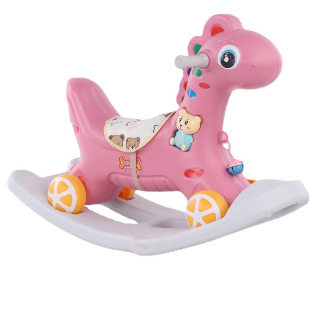 Children's Rocking Horse, Wooden Horse, Yo-Yo Car, One-Year-Old Gift, Two-In-One Baby Rocking Chair, 1-6 Years Old Manufacturer, Multi-Function