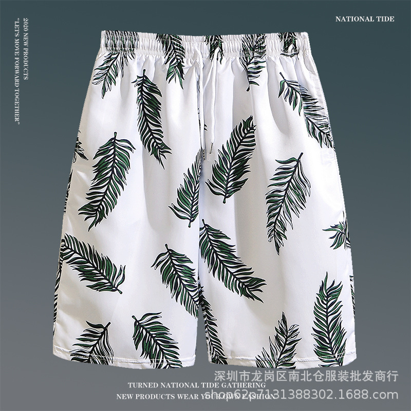 Summer men's Beach pants Beach Shorts foreign trade tail goods Korean casual men's five Shorts stall supply