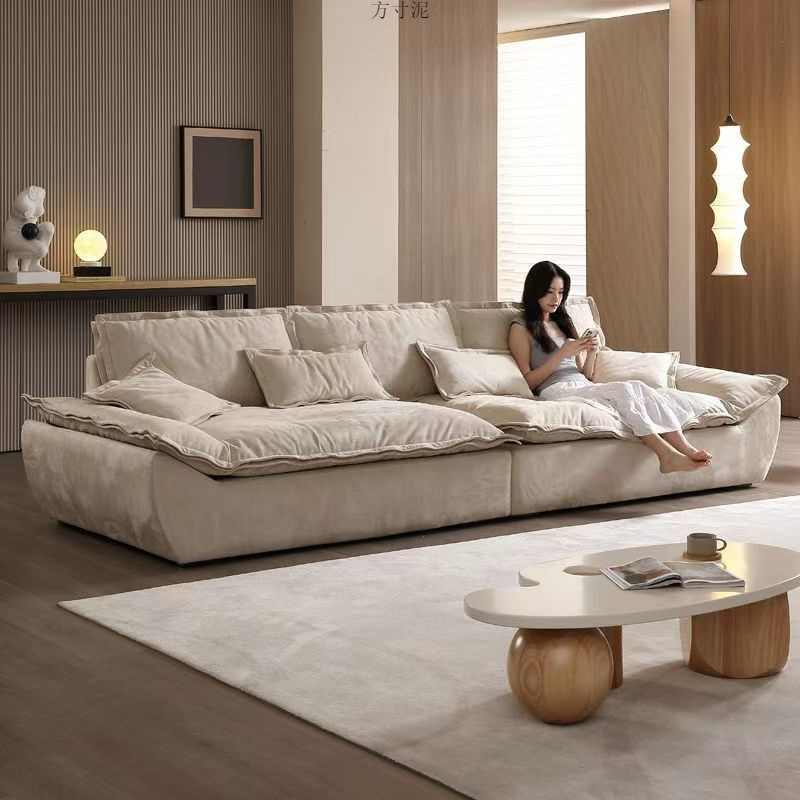 Диван для отдыха, большой, глубокий, четырехместный, ленивый, из латексной ткани, съемный и washable, доступный люкс